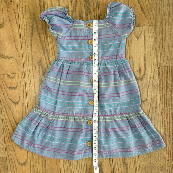 Penelope Mack Girls Blue Dress With Colorful Sparkle Lines Size 4T - Picture 8 of 11